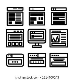 website page icon isolated sign symbol vector illustration - Collection of high quality black style vector icons
