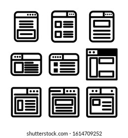 website page icon isolated sign symbol vector illustration - Collection of high quality black style vector icons

