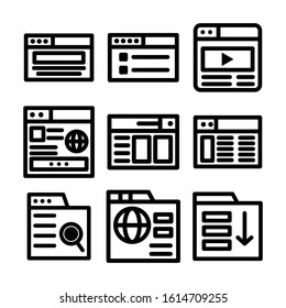 website page icon isolated sign symbol vector illustration - Collection of high quality black style vector icons
