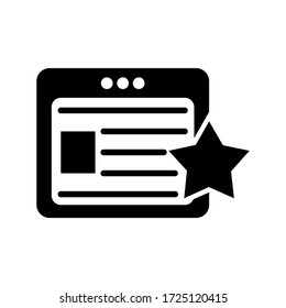 icono de página web o logotipo símbolo de signo aislado ilustración vectorial - iconos vectoriales de estilo negro de alta calidad
