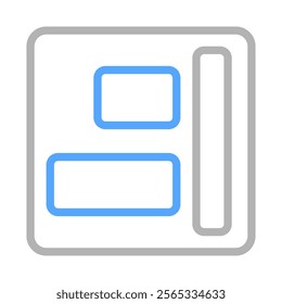 Website Page Layout Icon. Concept of Web Design and Structure.