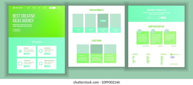 Website Page Vector. Business Website. Web Page. Landing Design Site Scheme Template. Creativity Goal. Company Concept. Group Meeting. Illustration