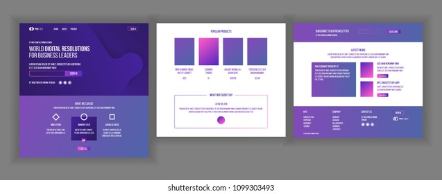 Website Page Vector. Business Website. Web Page. Shopping Online Landing Design Template. Processes And Office Situation. Support Solution. Product Testimonial. Product Testimonial. Illustration