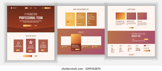 Website Page Vector. Business Website. Web Page. Landing Design Template. Achieve The Goal. Donation. Mobile Optimized. Gadget Virtual. Illustration