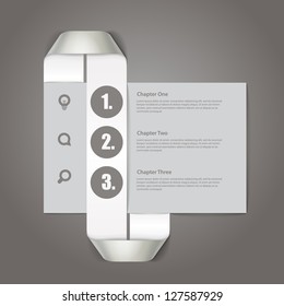 Website paper page design template