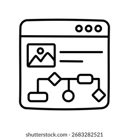 Ícone de Desenho de Plano de Site EPS 10 Arquivo