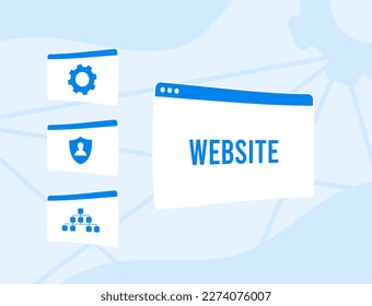 Website plugin designed to enhance ecommerce CMS. Web developer extensions and SEO website plugins, aimed at security and boosting digital marketing efforts. Flat design with plug and socket icons