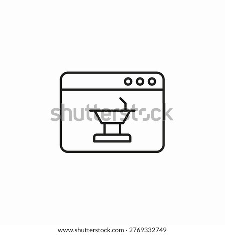 website podium representation icon sign vector