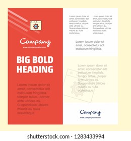 Website programming Business Company Poster Template. with place for text and images. vector background