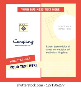 Website programming Company Brochure Template. Vector Busienss Template