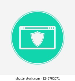 Website protection vector icon sign symbol