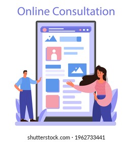 Website Prototyping Online-Service oder Plattform. Webseitenmodellierung