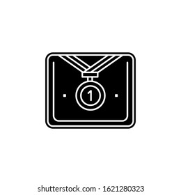 website ranking icon. Simple glyph, flat vector of seo and web optimization icons for ui and ux, website or mobile application