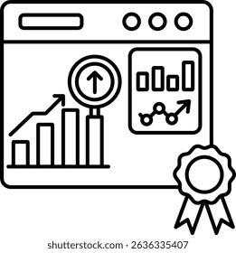  Website Ranking   illustration with isolated background