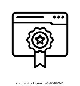 Website Ranking line icon , vector, pixel perfect, illustrator file 