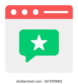 Website ranking in modern flat style
