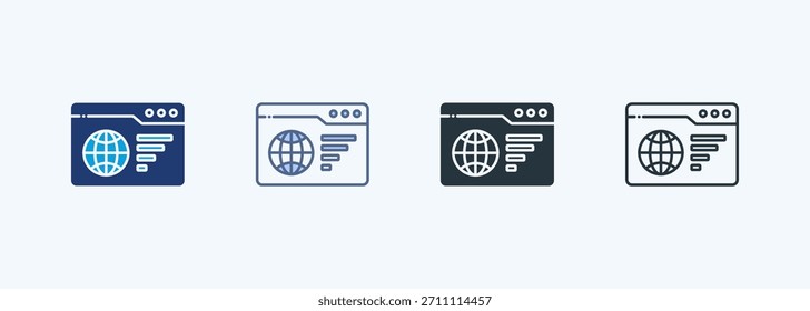 Website-Ranking-Symbolsammlung mit mehreren Stilen