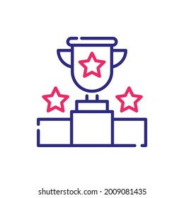 Website ranking vector 2 colors style icon. EPS 10 File web analytics symbol