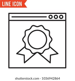 Website ranking vector icon