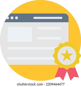 Website ranking Vector icon which is suitable for commercial work and easily modify or edit it
