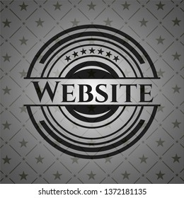 Website realistic black emblem