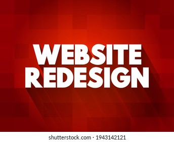 Website Redesign text quote, concept background