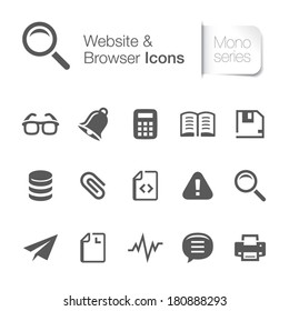 Website related icons mono.