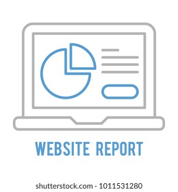 Website report outline icon