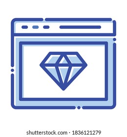 
Website-Ruf, Rank, Web, Seo vollständig editierbare Vektorsymbole
