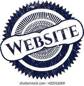 Website-Gummidichtung mit Grunge-Textur