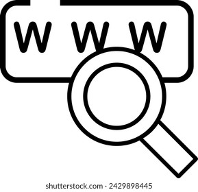 motor de búsqueda de sitios web con lupa ideal para marketing