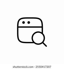 website search icon sign vector
