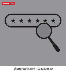 Icono del vector de búsqueda del sitio web. EPS 10