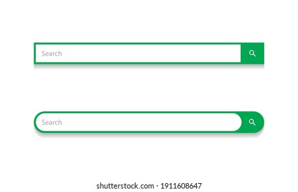 Website Searching Bar in Flat Design. Modern Search Box Image