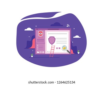 Website Security Illustration