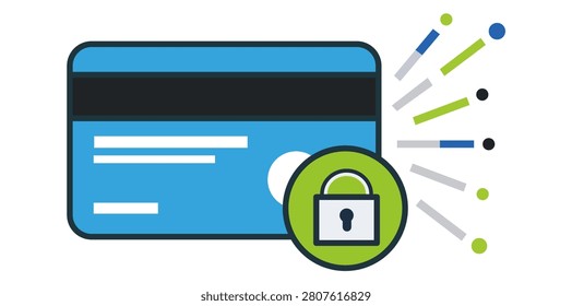 Website security illustration featuring browser window lock symbol representing digital protection privacy authentication cybersecurity and safe online access concepts for modern technology design projects