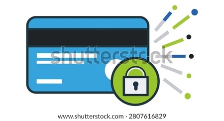 Website security illustration featuring browser window lock symbol representing digital protection privacy authentication cybersecurity and safe online access concepts for modern technology design projects