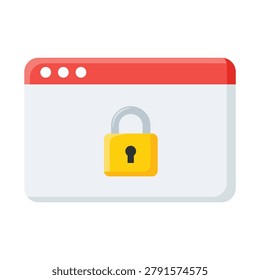 Website Security Lock Illustration Featuring Cyber Protection Privacy Authentication Data Safety and Secure Access Concept