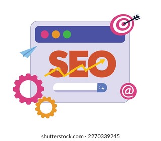 website seo optimization icon illustration
