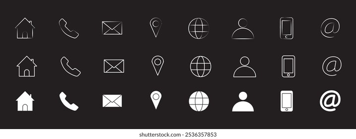  Website set icon vector. for computer and mobile