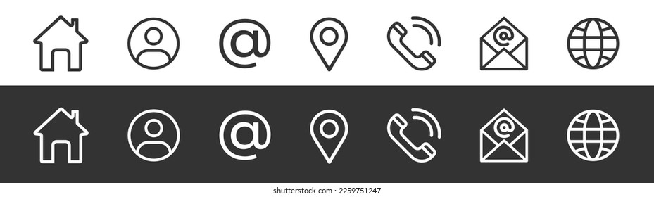 Website set icons. Web icon set. Social media icons. Vector illustration. 