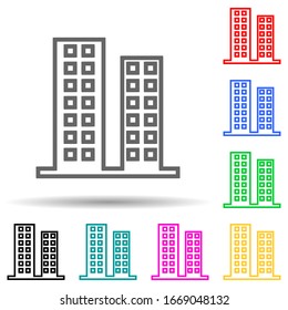 website sign multi color style icon. Simple thin line, outline vector of web icons for ui and ux, website or mobile application