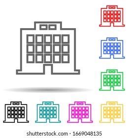 icono de símbolo de estilo multicolor de la firma del sitio web. Línea delgada simple, contorno vectorial de iconos web para ui y ux, sitio web o aplicación móvil