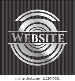 Website silver emblem or badge