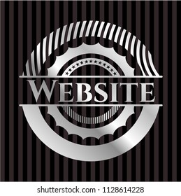 Website silvery shiny emblem