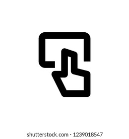 Website slide icon. Web page slider sign