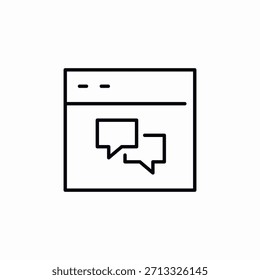 website speech bubbles icon sign vector