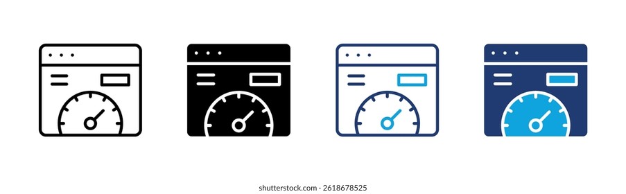 Website Speed Icon Element For Design
