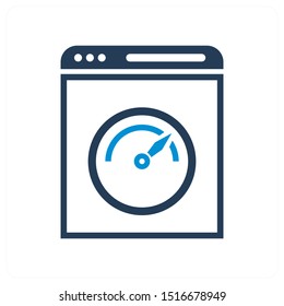 website speed and other icon concept