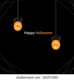 Website spooky header or banner set with Halloween